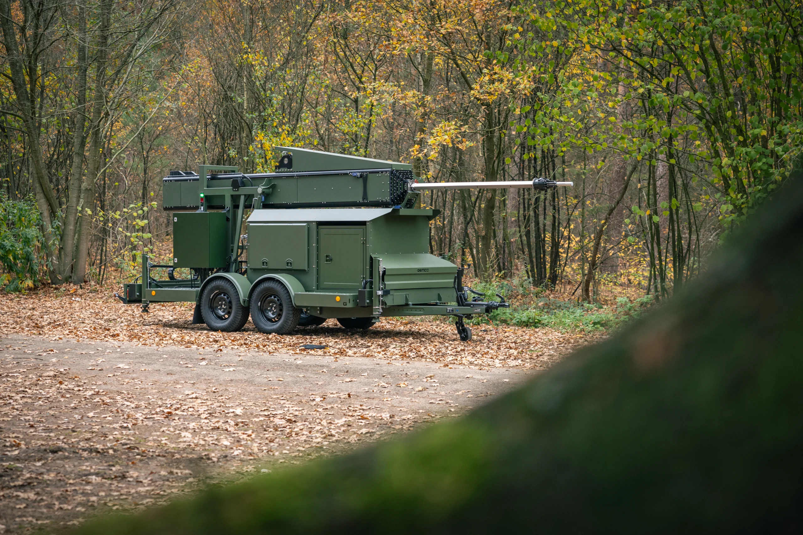 GEMCO - Sensor Mast Trailer designed for extreme conditions
